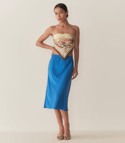 ELOWENA SKIRT -- BLUE TOURMALINE