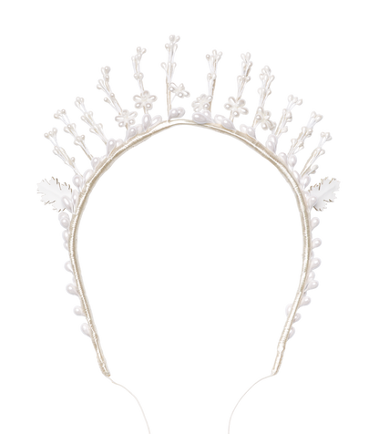 FAYE TIARA -- ANTIQUE PEARL