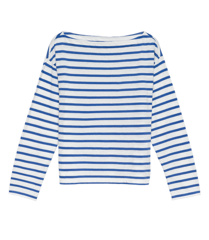 IRENE TEE -- BLEU BRETON STRIPE