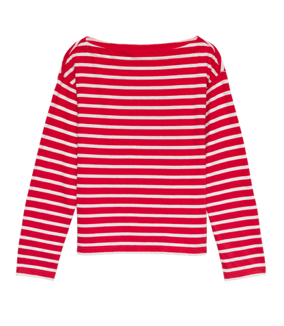 IRENE TEE -- ROUGE BRETON STRIPE