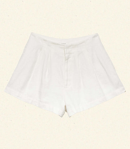 LARUE LINEN SHORT -- SALT