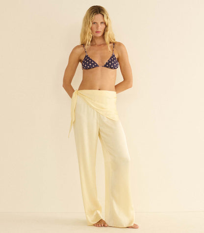 LAVON SCARF PANT -- VANILLA