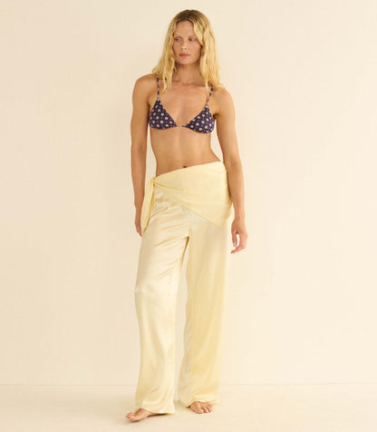 LAVON SCARF PANT -- VANILLA