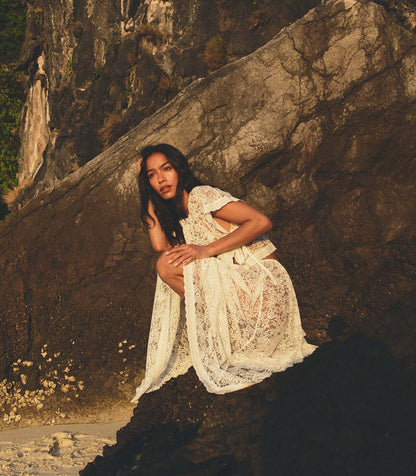 ZINNIA SKIRT -- SALT