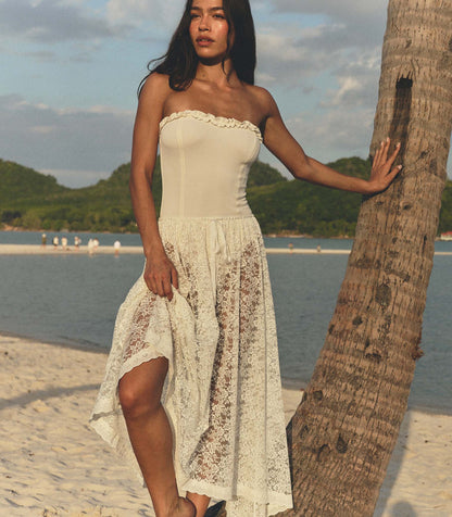 ZINNIA SKIRT -- SALT